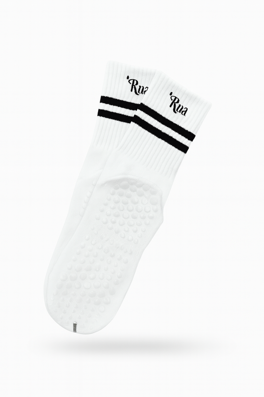 Calcetines Blancos con Raya Negra