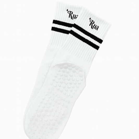 Calcetines Blancos con Raya Negra