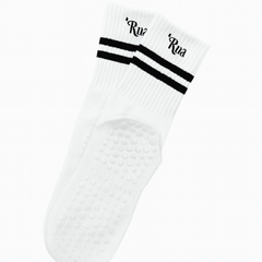 Calcetines Blancos con Raya Negra