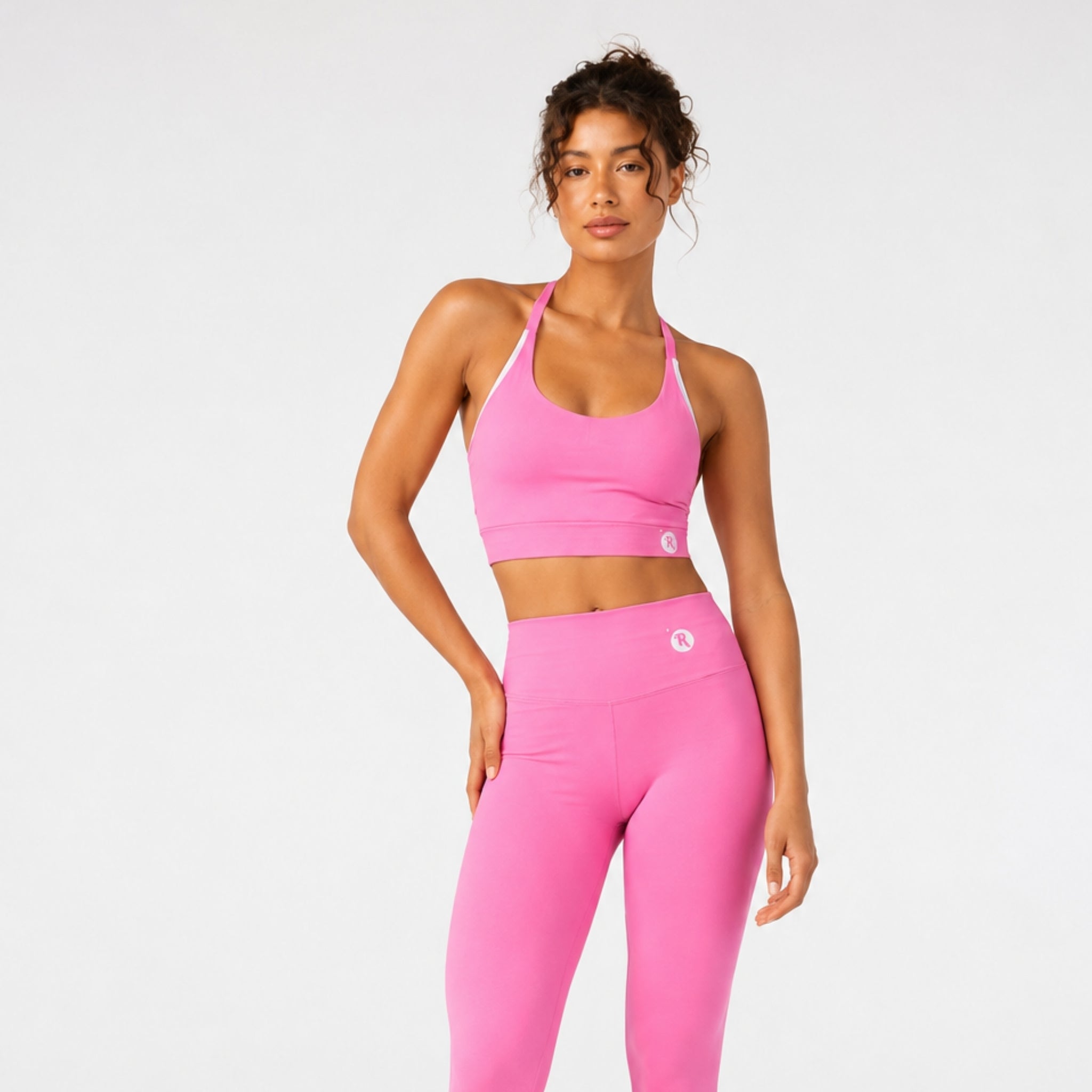Top Dual Rosado con Blanco