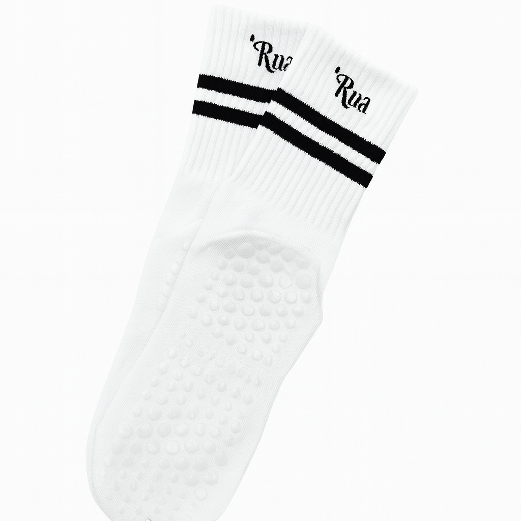 Calcetines Blancos con Raya Negra