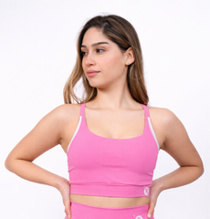 Top Dual Rosado con Blanco